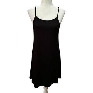 Joe Boxer Womens Black Slip Dress Spaghetti Straps Size M